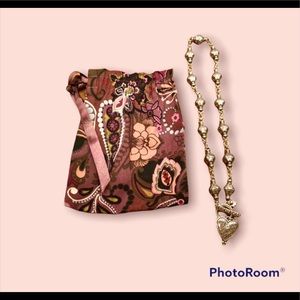 LIKE NEW, Heart Toggle Silver 16in Brighton necklace